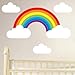 Rainbow and Clouds Removable Wall Sticker Set Children's Nursery Decal