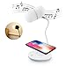 Produktbild leegoal Kabelloser Ladegerät-Lampenlautsprecher, LED-Nachttisch- und Tischlampe mit Bluetooth-Lautsprecher und USB-Ladegerät, Flexibler Schwanenhals