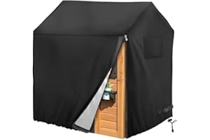 HOLDONELIGHT Outdoor Kids Playhouse Cover – 420D Oxford Cloth Protective Cover for Play Tents, Waterproof & UV Resistant – 145x145x160cm (Black)