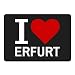 Produktbild Mousepad Classic I Love Erfurt schwarz
