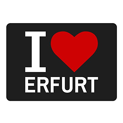 Preisvergleich Produktbild Mousepad Classic I Love Erfurt schwarz