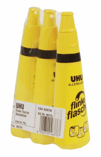 Uhu 46376 - 3 Alleskleber Flinke Flasche, 90 g