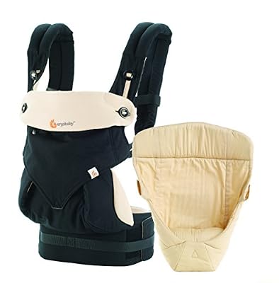 ergobaby Collection 360 Porte-bébé Pack Evolutif Noir/Beige 3,2-15 kg