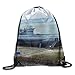 Produktbild WCMBY Gray Submarine Drawstring Bag for Traveling Or Shopping Casual Daypacks School Bags