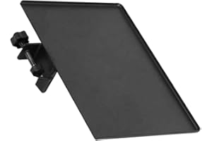 Milisten Mikrofonständer Ablage Klemme auf Notenständer Regal Metall Telefonhalter Ton Ablage Ablage für Mikrofonständer Soundkarte Tablett Schwarz