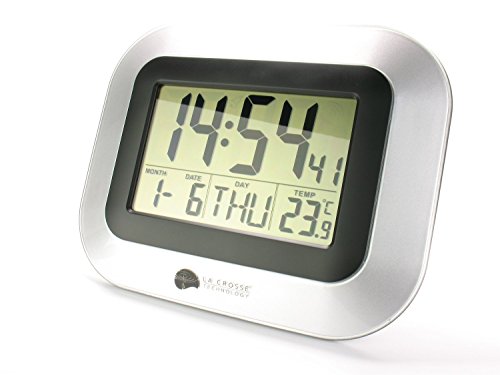 Wanduhr mit Alarm, Snooze, Kalender und Temperaturanzeige, Funk [version:x8.2] by DELIAWINTERFEL - 4