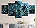 Produktbild XYZNB Leinwanddrucke 5 Panel Diablo Reaper Souls Spiel Poster Wohnkultur Malerei Wandkunst Moderne Wohnzimmer Bild Stretch (Größe 2) Kein Rahmen
