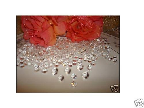 Flomans® – Dekosteine klar Diamanten 6mm 1000 Stück Acryl Tischdeko Hochzeit - 2