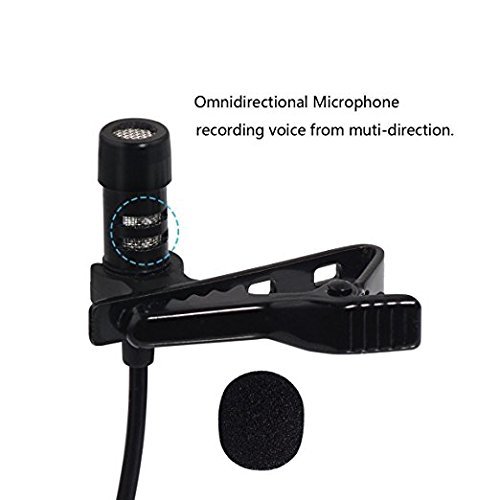 Lavalier Mikrofon, Universaladapter PEMOTechÂ® Mikrofon fÃ¼r Smartphone Kondensator-Mikrofon Adapter fÃ¼r iPhone & Android, Laptop Macbook mit Stereo-KopfhÃ¶rerhÃ¶rer mit 3,5 Umdrehungen