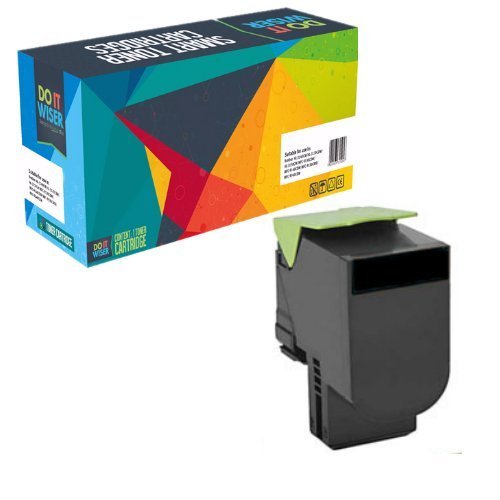 Do it Wiser ® Compatible (4,000 pages) Black Toner Cartridge for Lexmark CS310n CS310dn CS410n CS410dn CS410dtn CS510de CS510dte