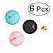 Produktbild rosenice 6pcs Softboxen/Pillen rund tragbar Kunststoff Pillendose im Westentaschenformat