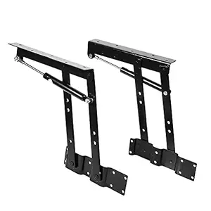 Hydraulic Hinge, 2pcs Heavy Duty Steel Practical Lift Up Coffee Table Mechanism Hardware Top Lifting Frame Furniture