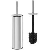 Orret Home Metal WC Brush, Chrome Toilet Cleaning Brush, Durable and Hygienic Bathroom Accessory with Stainless Steel Handle