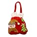 Produktbild Subfamily® Xmas Dekor Hochzeit Heimat Party Candy Geschenk weihnachtstasche klassisches Aussehen, klein und exquisit Tasche als Weinachten Geschenk Freundin, Kindern und Freunde (rot B)