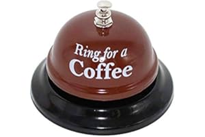 KIAOTIME Desk Kitchen Coffee Bar Decor Counter Top Service Call Bell Ring for a Coffee Desk Top Bell Ring for Service