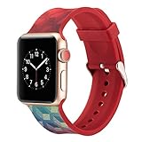 Für Apple Watch Series 4 Ersatzarmband, Purple Angel Weich Silikon Armband Smartwatch Sport Band Uhrenarmband Ersetzerband Armbanduhr Replacement Straps mit Magnetverschluss Bänder für Apple iWatch 40mm & 38mm Series 4/3/2/1, Nike+, Sport, Edition