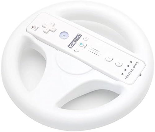 wholesale Free shipping Brand New Racing Games Steering Wheel For Nintendo Wii Mario Kart(white)