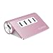 Produktbild ORICO Aluminium USB 3.0 Hub,Portable 4 Ports HUB mit 1m USB 3.0 Kabel für Notebook Ultrabook Tablet MacBook iMac,Rosenrot