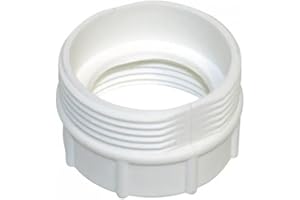 Schläfer 619611 - Réducteur pour siphon en plastique - Adaptateur de siphon - Raccord type 1 1/4" x 1 1/2" - Plastique - Couleur : blanc