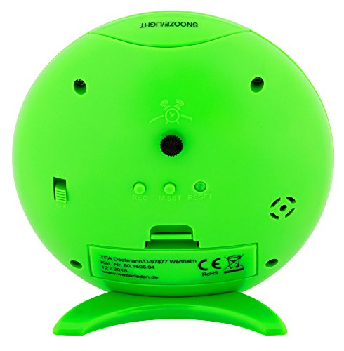 TFA-Dostmann Analoger-Funkwecker mit SWEEP-Uhrwerk TFA 60.1506.04 Geräuscharm Reisewecker - 2