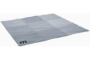 BRAST® MSpa Whirlpool wärmeisolierte Schaumstoff Bodenmatte | 177x177cm | medium | 9 Stück a 59x59cm | ineinander steckbar | passend für Whirlpool Oslo, Tekapo, Bergen, Mono, Duet & Naval
