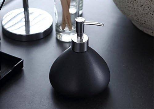 XQF Emulsion Dispenser Press Empty Bottle - Shampoo Shower Gel Wash Liquid Dispenser-500Ml , Black,black