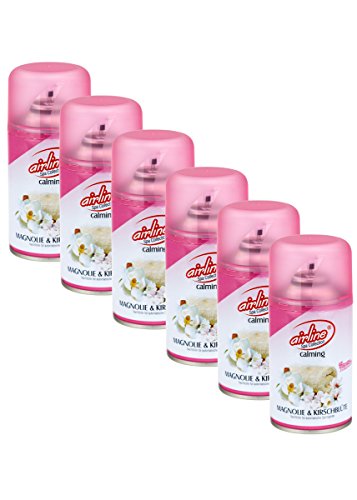 Preisvergleich Produktbild Airline Raumduft Nachfüllkartusche Magnolie und Kirschblüte 6 x 250 ml