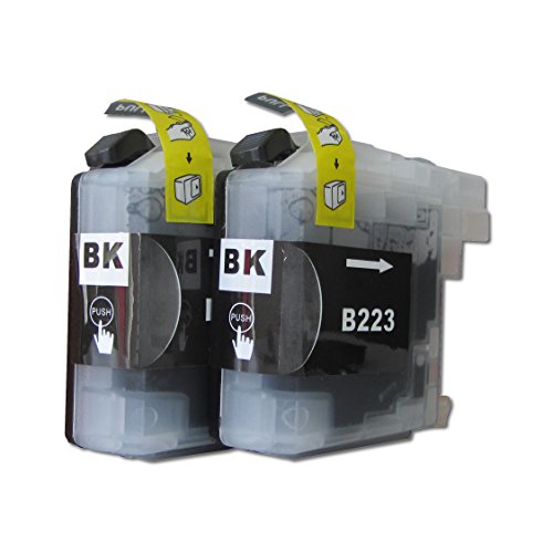 ESMOnline 2 komp. schwarze XL Druckerpatronen mit V2 Chip ersatz für Brother DCP-J4120DW Brother MFC-J480DW Brother MFC-J680DW Brother MFC-J880DW Brother MFC-J4420DW Brother MFC-J4620DW Brother MFC-J4625DW Brother MFC-J5320DW Brother MFC-J5620DW Brother MFC-J5625DW Brother MFC-J5720DW 2 x schwarz