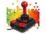 Digitaler Joystick mit Mikroschaltern vier digitale Tasten mit Mikroschaltern zwei digitale Achsen Autofeuer Modus Serieller SUB D Anschluss (C64, Amiga, Atari, MSX usw.)