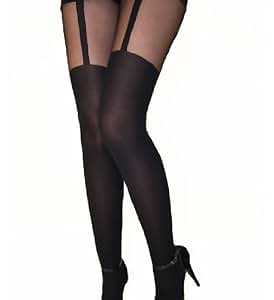 Missi Women's Tights - Navy Blue & Purple Plum | One Size Fits Hips 36" To 42"