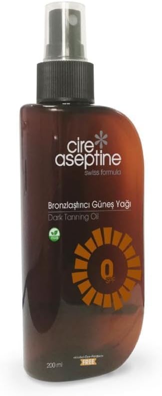 Cire Aseptine Bronzlaştırıcı Güneş Yağı 0 SPF 200 ml