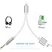 Price comparison product image Headphone Adapter for iPhone 7 Aux Audio to 3.5mm Jack Cables Earphone Adaptor Headset Splitter for Music Compatible with iPhone 7/7Plus/8/8Plus /X/XS Max for All iOS