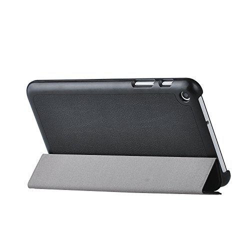 ELTD Huawei Mediapad T1 7.0 Hülle Case – Ultra Schlank Smart Cover Tasche Schutzhülle Case für Huawei Mediapad T1 7.0 mit Standfunktion, Schwarz - 3