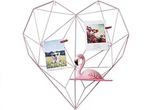 KV CREATION Metal Wall Photo Frame (Pink)