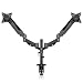 Produktbild SIMBR Monitor Halterung 2 Monitore, Monitor Tischhalterung, Monitor Halter, schwenkbare neigbare Bildschirmhalterung mit Federarm von 15 bis 27 Zoll, max. Tragfähigkeit 8kg