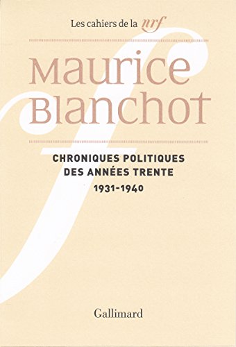 Download Chroniques politiques des années trente (1931-1940) Download Chroniques politiques des années trente (1931-1940)