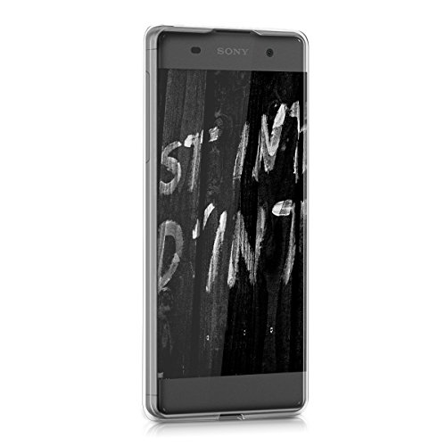 kwmobile Funda para Sony Xperia XA - Carcasa de  TPU  para m  vil y dise  o Don t Touch my Phone en  Blanco Negro 