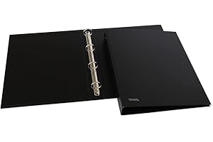 Favorit Raccoglitore ad Anelli Sprint in Cartone, 22 x 30cm, 4 Anelli Tondi da 30mm, Nero