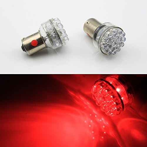 2pcs 24 LED 6V 1156 ba15s 382 White Car Bulb Stop/Turn/Reverse/Tail Light Lamp (red)
