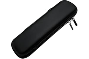 GLADFRESIT Custodia rigida per penne, in EVA, impermeabile, multifunzione, con cerniera, per stilo, penne executive, cavi dati, Nero , Organizer per borse