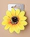 Large fabric sunflower on a forked hair clip