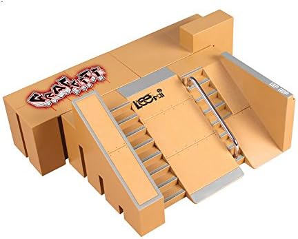 CreaTion® 5PCS Skate Park Kit Ramp Parts for Tech Deck Finger Skateboard Ultimate Sport Training Props