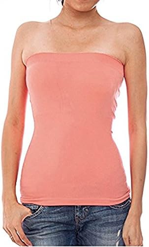Hollywood Star Fashion Women's Seamless Strapless Layering Tube Top