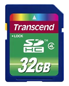 Transcend 32GB Class 4 SD Memory Card (TS32GSDHC4)