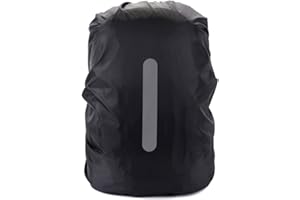 WJIAEER 1PCS Cubierta de Lluvia para Mochila - con Tiras Reflectantes y Revestimiento Especial (60-70L) - Cubierta Impermeable para Lluvia para Mochilas de Senderismo