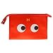 Generic Big Eyes Makeup Toiletry Bag Multifunction Storage Pouch Case Travel Bag - red RS.455.00