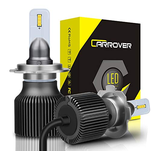 Bombillas H7 LED, Faros Delanteros Luces Lámparas para Coche y Moto, 8000LM, 6500K