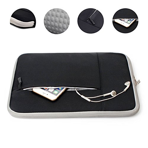 Ivencase® stoßfest Neopren Laptop Sleeve Tasche Hülle Beutel Für 11-11.6 Zoll Laptop / Notebook / MacBook / MacBook Air 11 / Chromebook Schwarz - 3