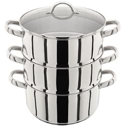Judge cuiseur Vapeur à 3 étages Lot, Argent, 24 cm