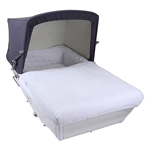 Clair de Lune Honeycomb Cozy Coach Pram Covers (White)